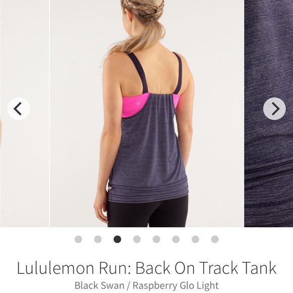 LULULEMON run back on track tank | size 6 | pink and blue - Picture 2 of 6